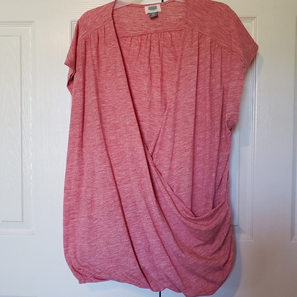 Women's Faux Wrap Sleeveless T-Shirt SZ XXL